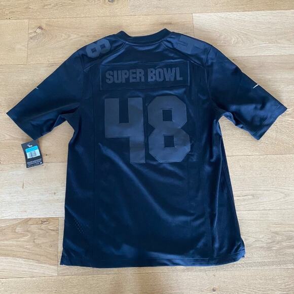 Nike NFL Superbowl 48 Limited Edition Football Top in Black - Picture 4 of 4